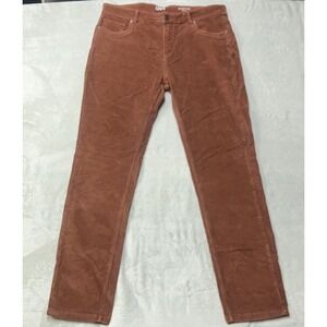 Mugsy Corduroy Pants Mens 38x34‎ Desert Red Medium Wale Straight Leg Stretch
